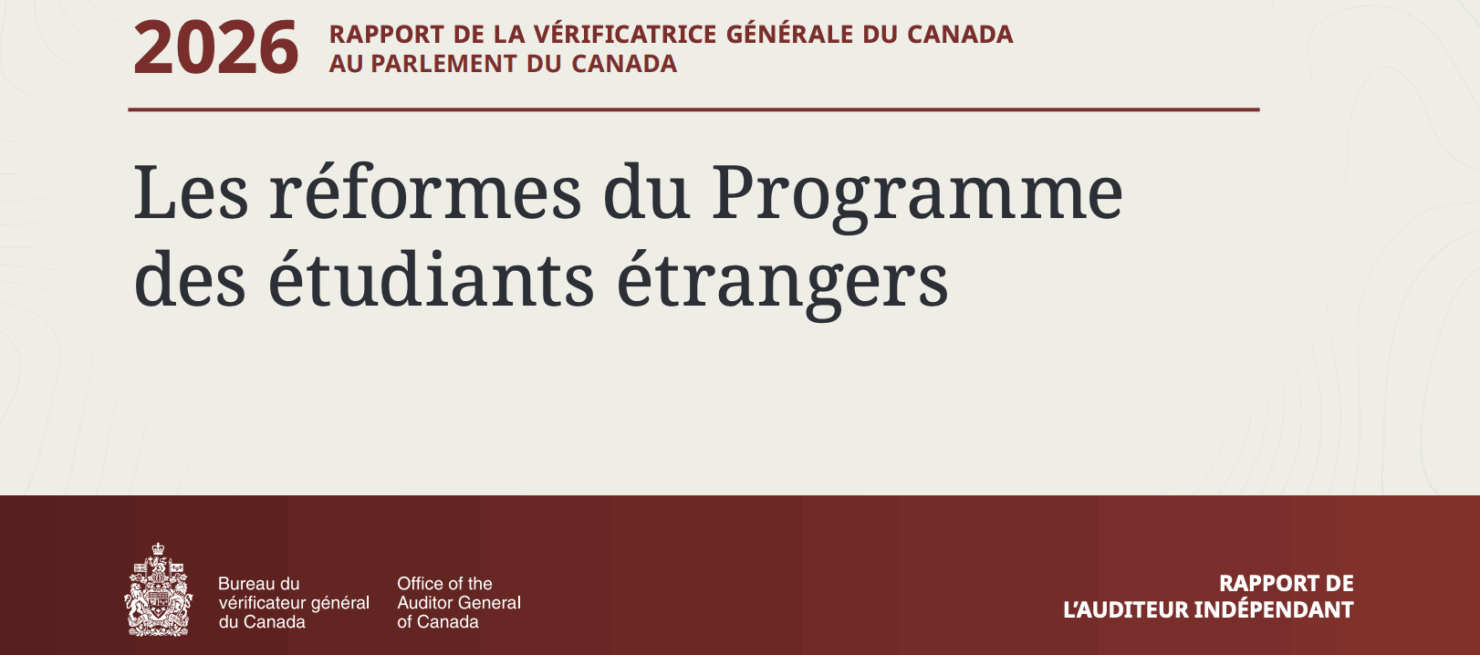 Audit du Programme des étudiants internationaux par le BVG Canada